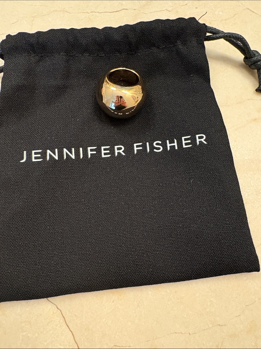 Jennifer Fisher Polished Gold Dome Ring